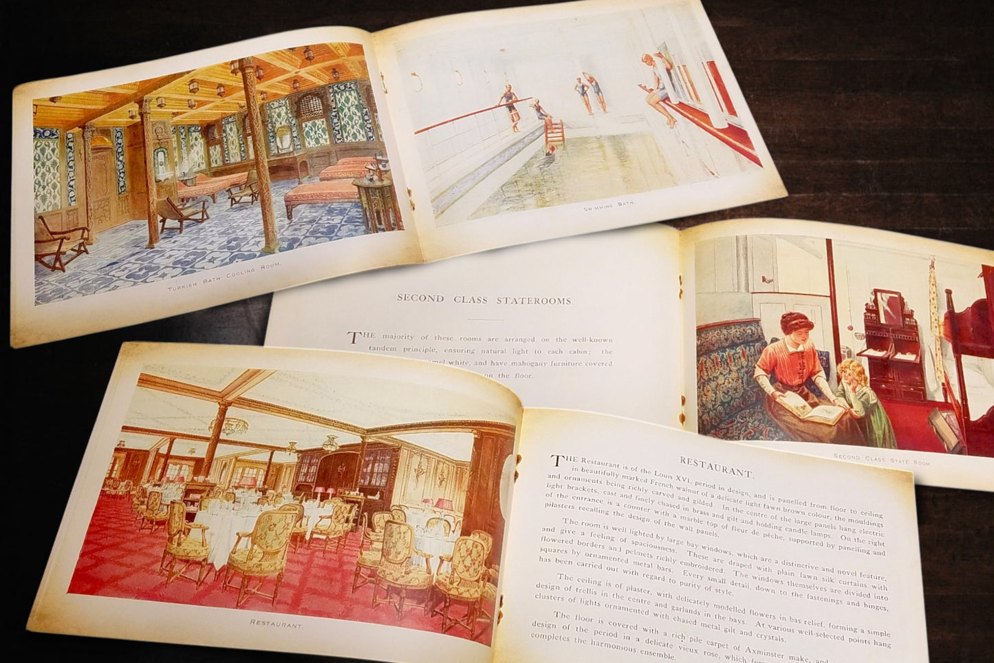 1st and 2nd Class Accommodations Replica Booklet