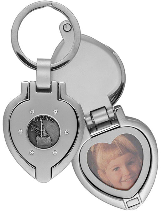 Titanic Heart-Shaped Photo Frame Key Ring