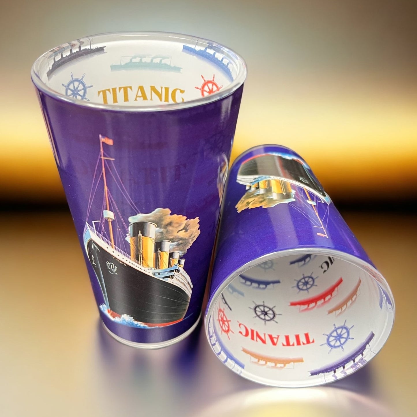 Titanic Full Image Inside and Out Pint Glass