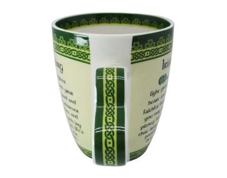 Irish Blessing Heart Handle Mug