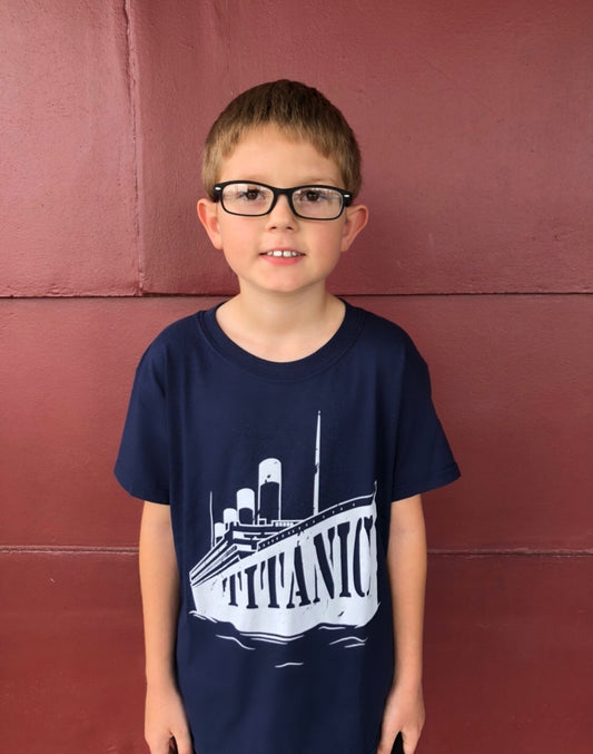 Titanic Youth Ship Navy T-Shirt
