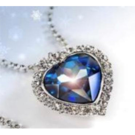 Large Precision Cut Heart Necklace