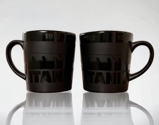 Midnight Varnish Black Titanic Mug