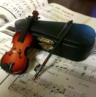Miniature Violin in Case
