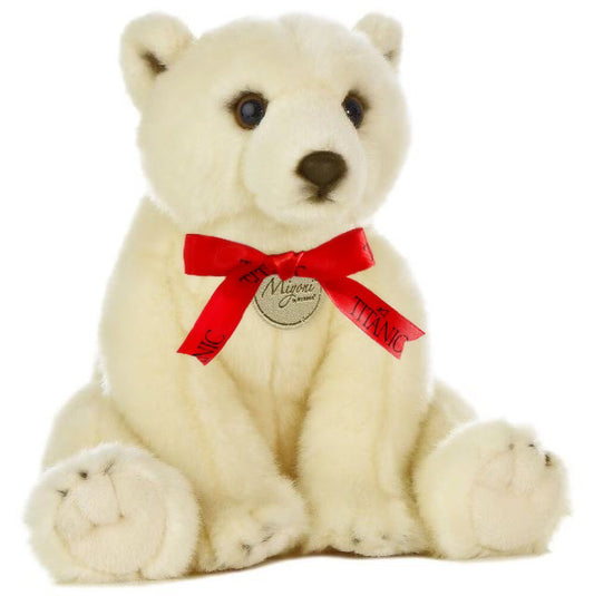 Classic Vintage Sitting Polar Bear 9 Inches
