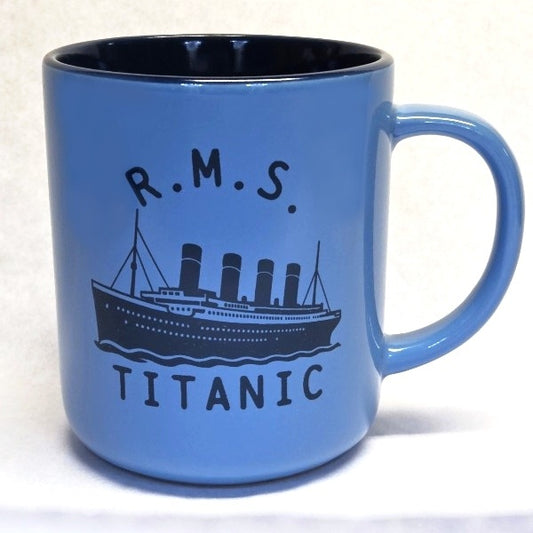 RMS Titanic Solid Blue Mug