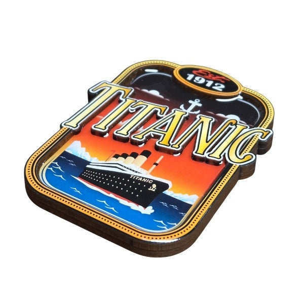 A steep angle, highlighting the magnet's two-layer design. The illustration is set back behind the text and frame.