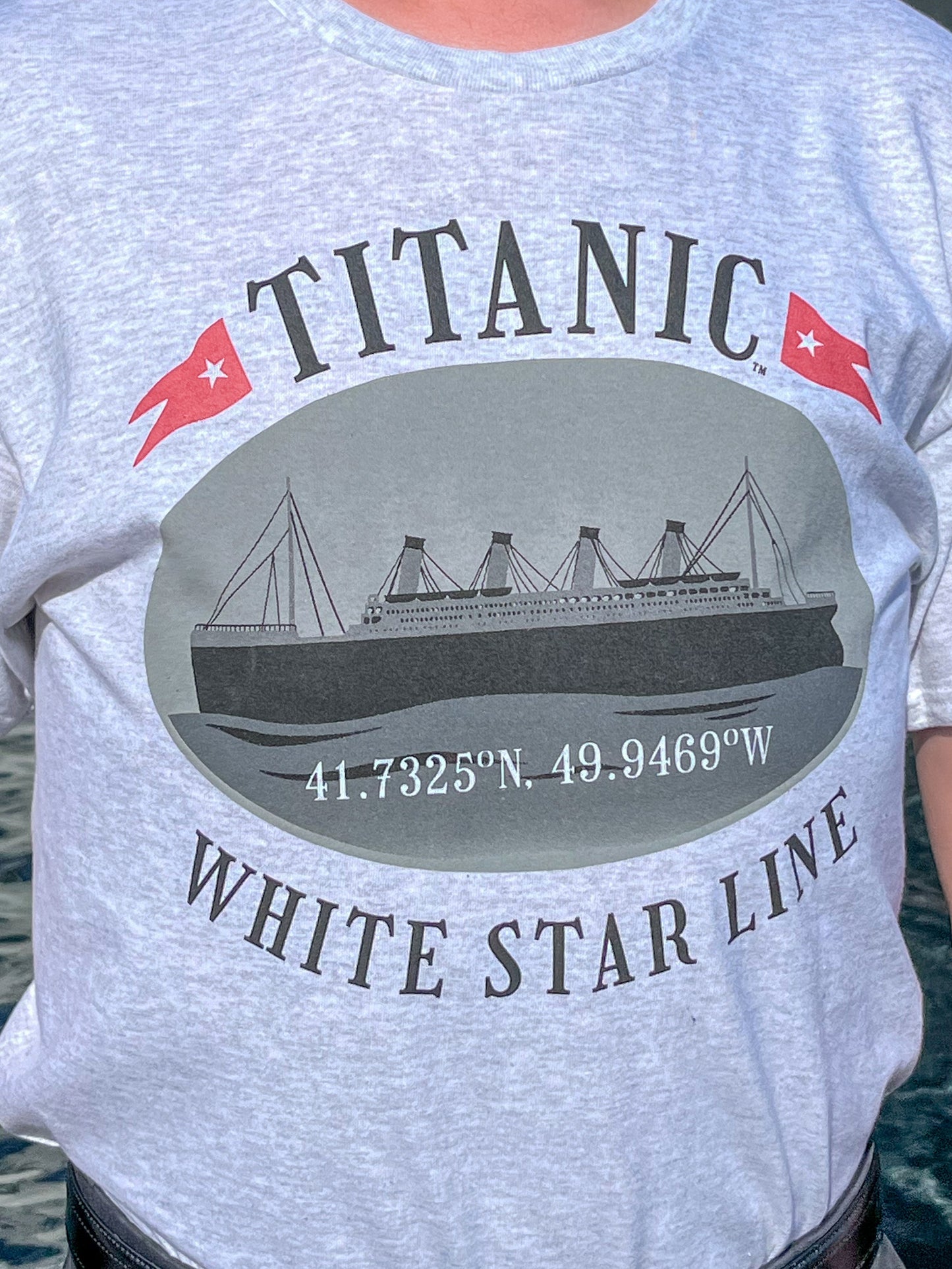 Titanic Oval Coordinates T-Shirt