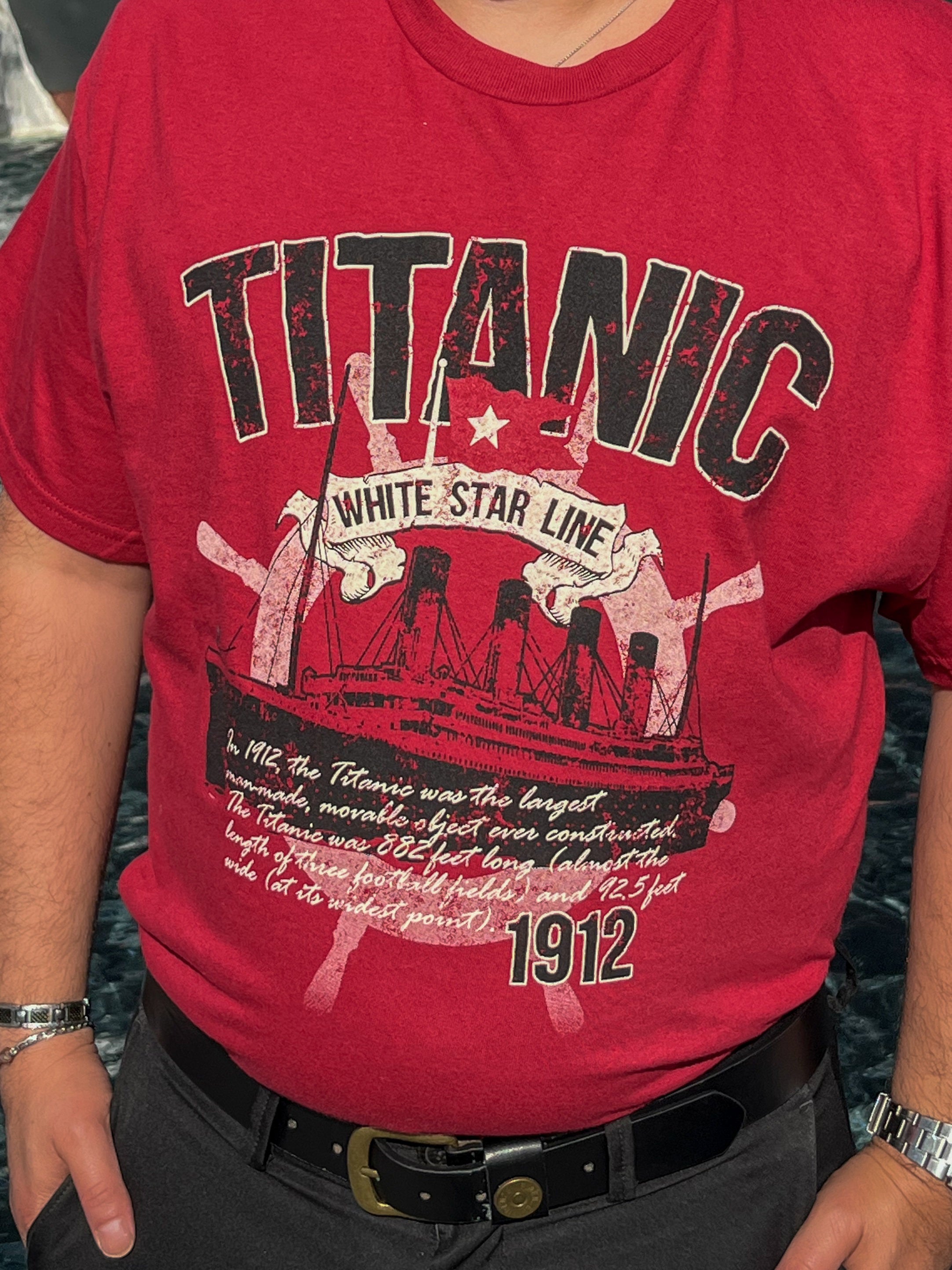 Titanic History Red T-Shirt – Shop The Ship
