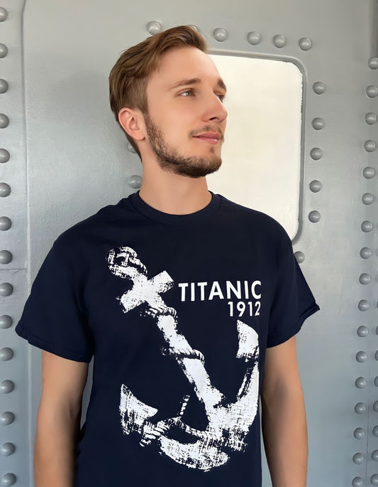 Navy Titanic Anchor T-Shirt