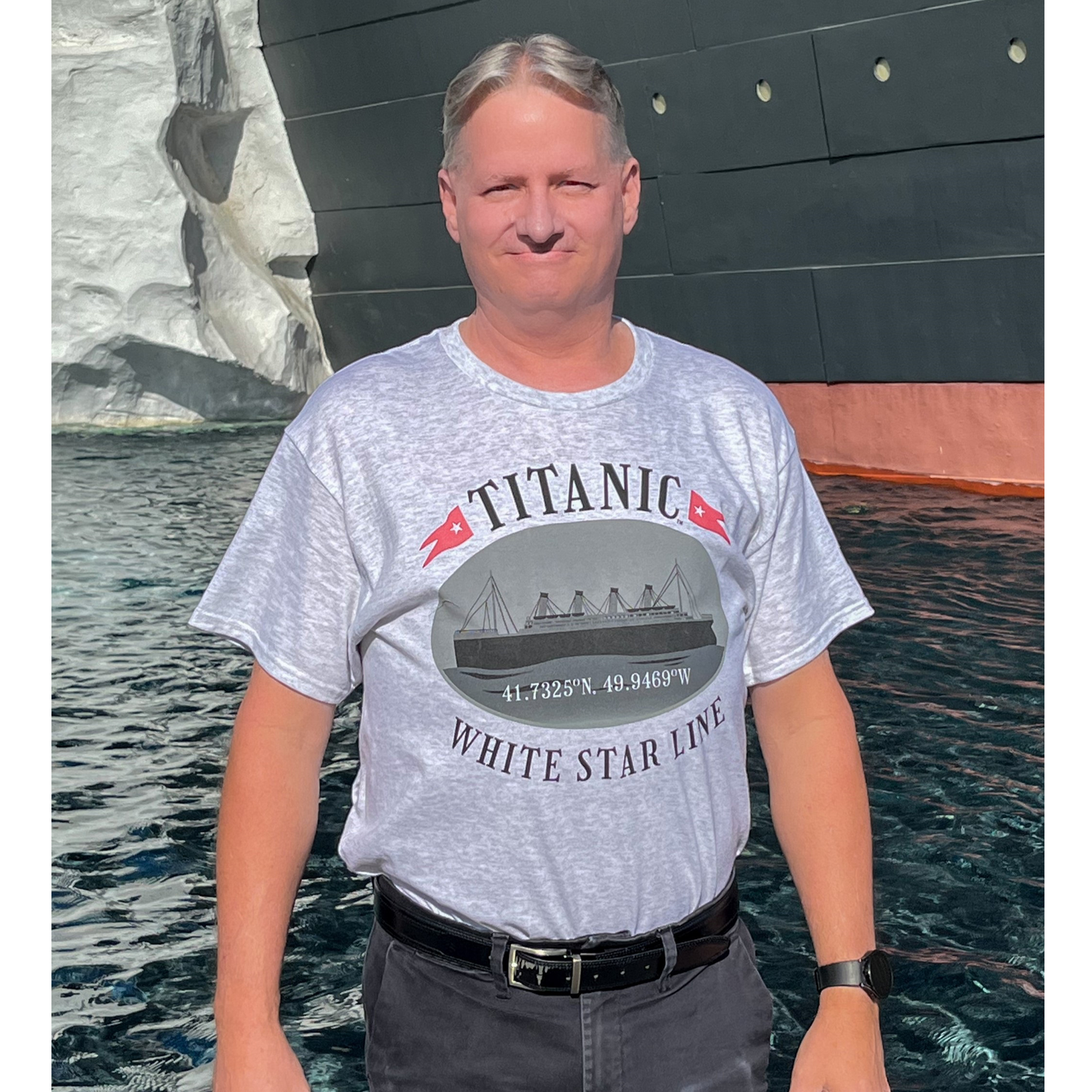 Titanic Oval Coordinates T-Shirt