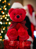 TITANIC MUSEUM HUGGABLE RED CHRISTMAS BEAR 12 INCHES