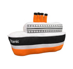 PLUSH TITANIC 14 INCH PILLOW WITH HORN SOUND