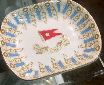 First Class Wisteria Pattern Butterdish