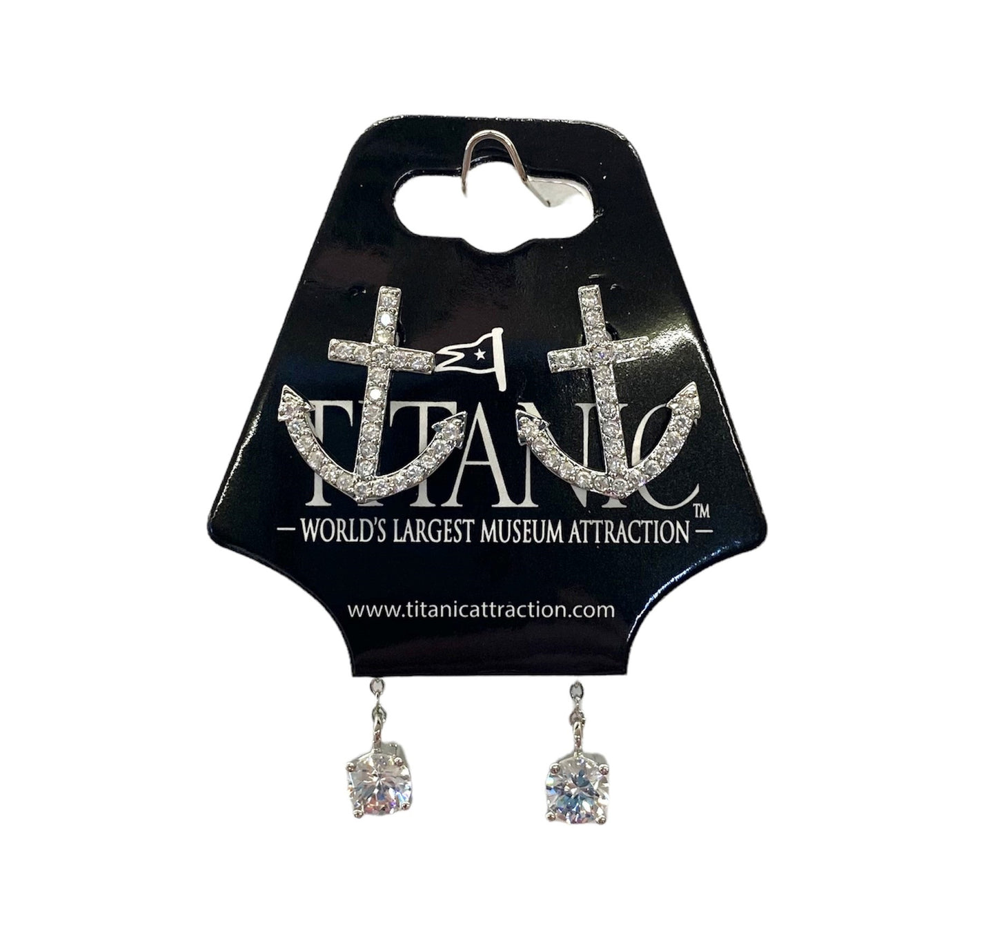 Anchor Back Drop Earrings