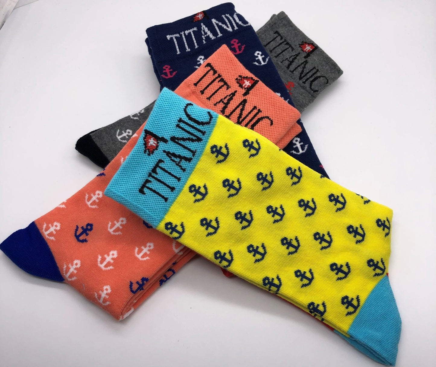 Titanic Anchor Socks