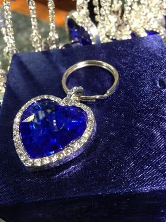 Titanic Heart Charm Key Ring