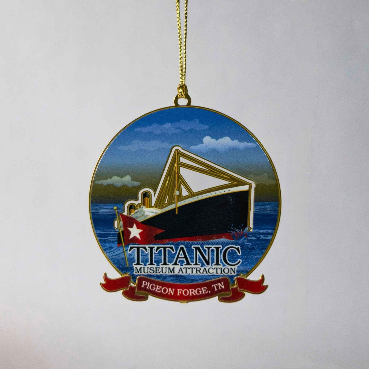 Brass Titanic Ornament- Pigeon Forge
