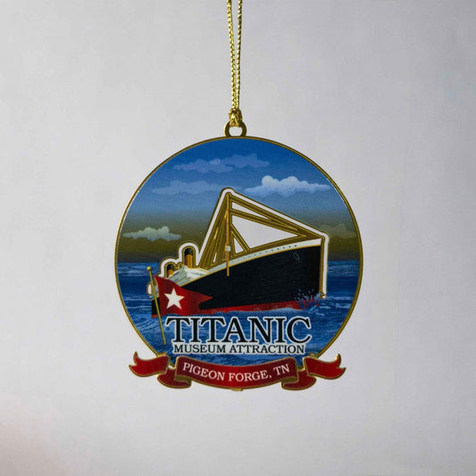 Brass Titanic Ornament- Pigeon Forge