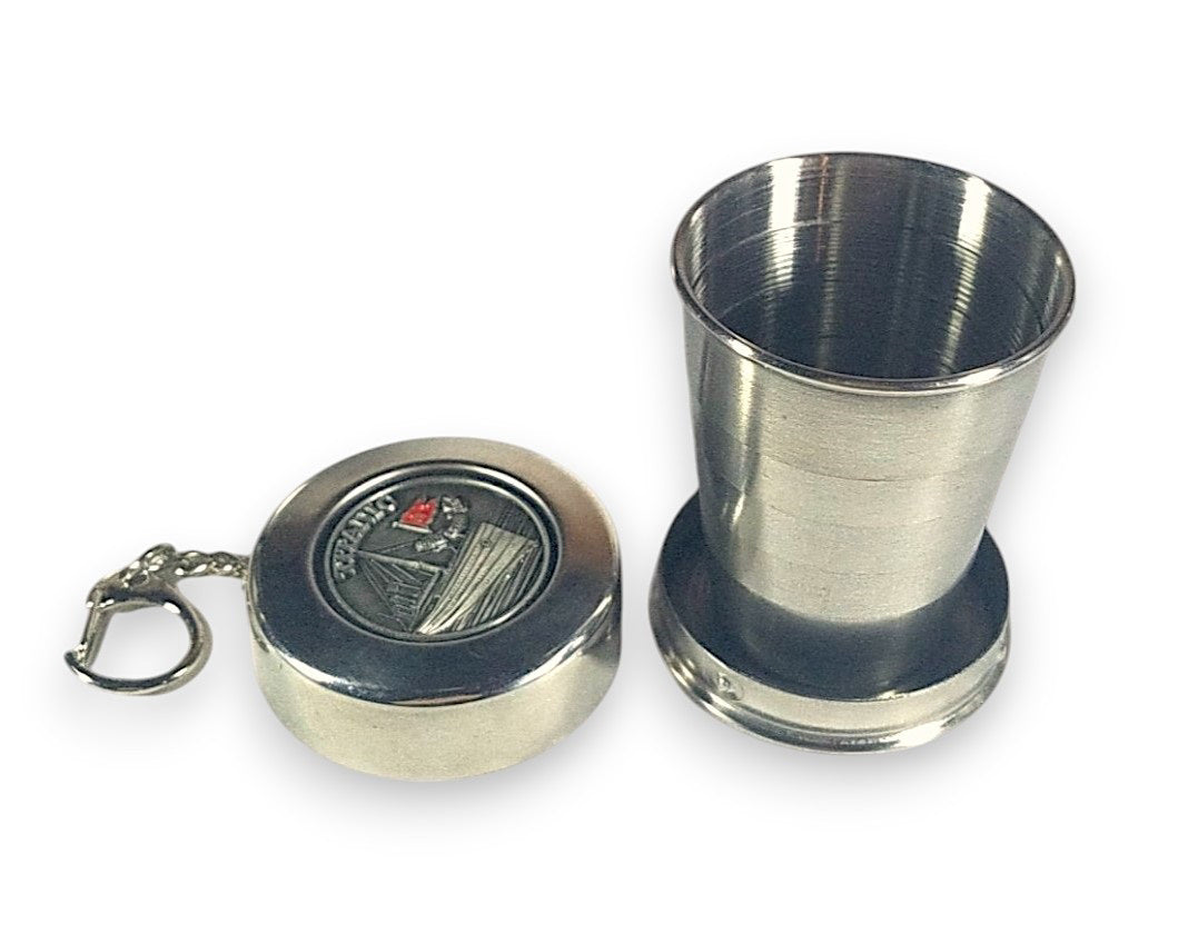Titanic Pewter Emblem Collaspsible Shot Glass Key Ring