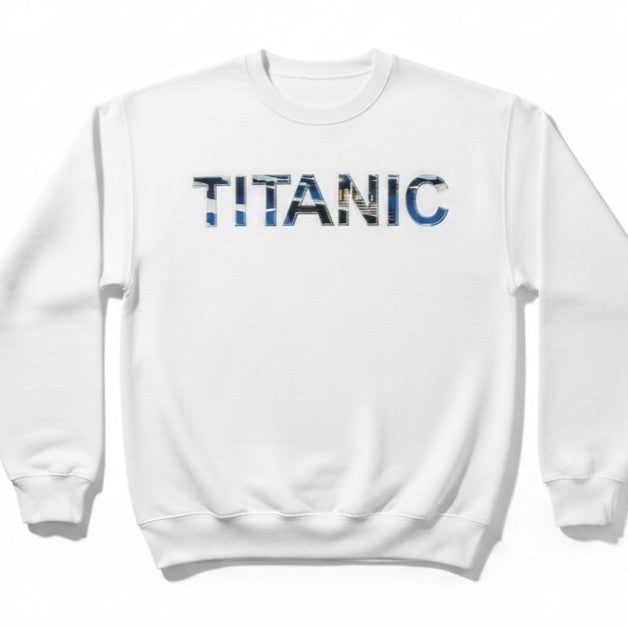 Titanic In Letters Crew Sweatshirt