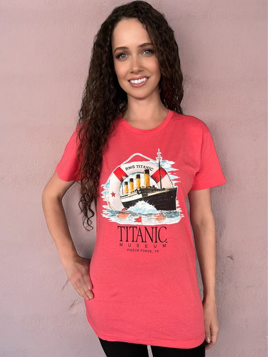 Titanic Life Ring Soft Fitted T-Shirt - Pigeon Forge, TN