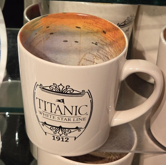 Titanic Route Map Inside Mug