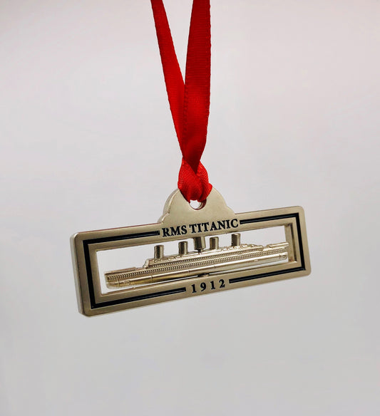 Titanic Spinner Metal Ornament