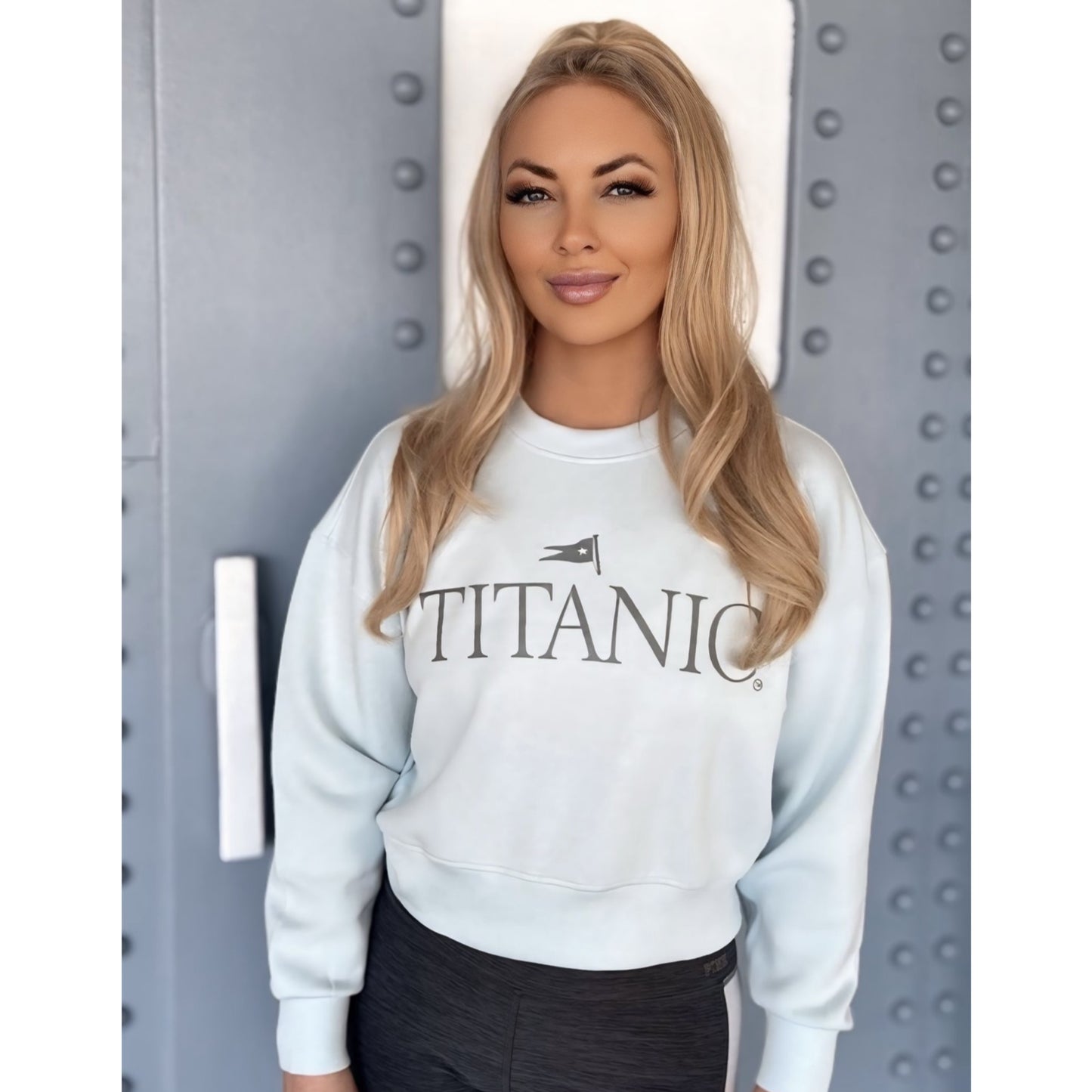 Titanic Oversized Modal Long Sleeve Crop Top