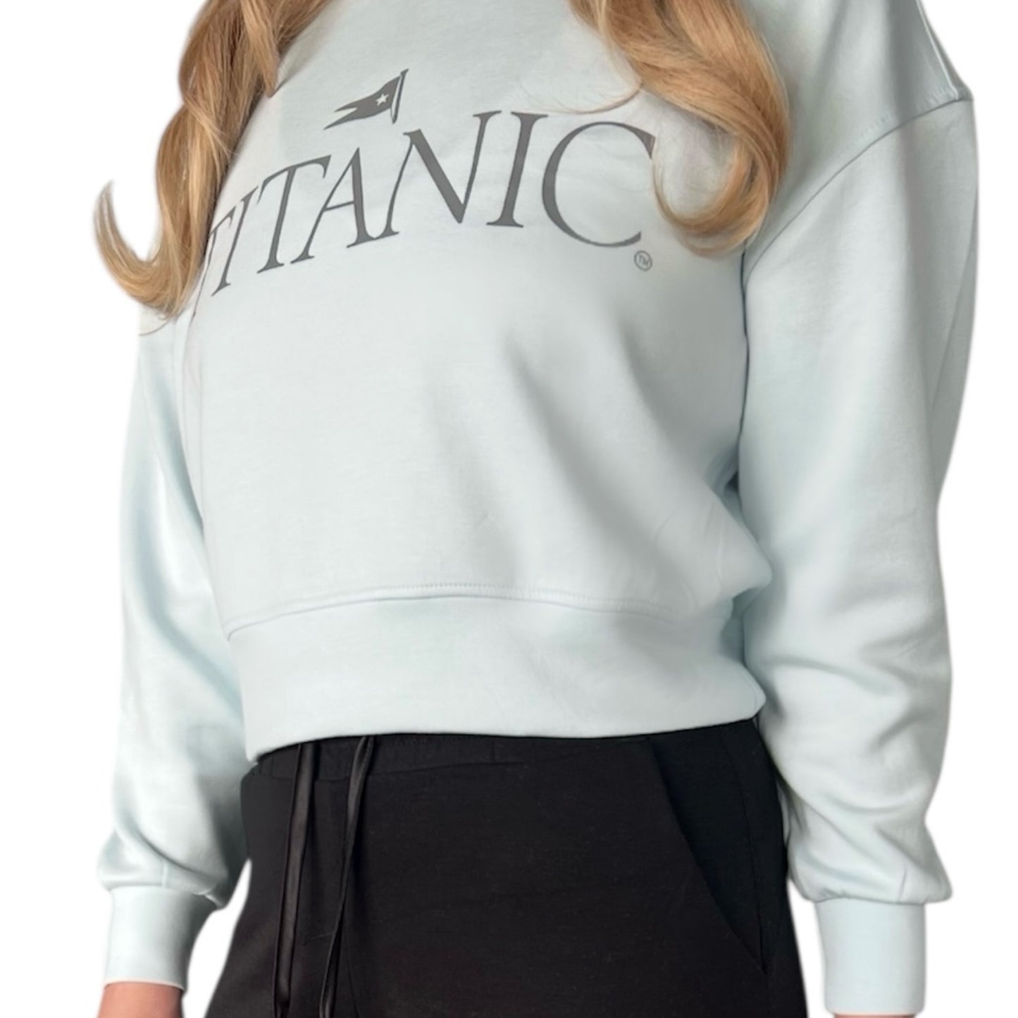 Titanic Oversized Modal Long Sleeve Crop Top