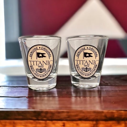 Titanic Original Label Shot Glass