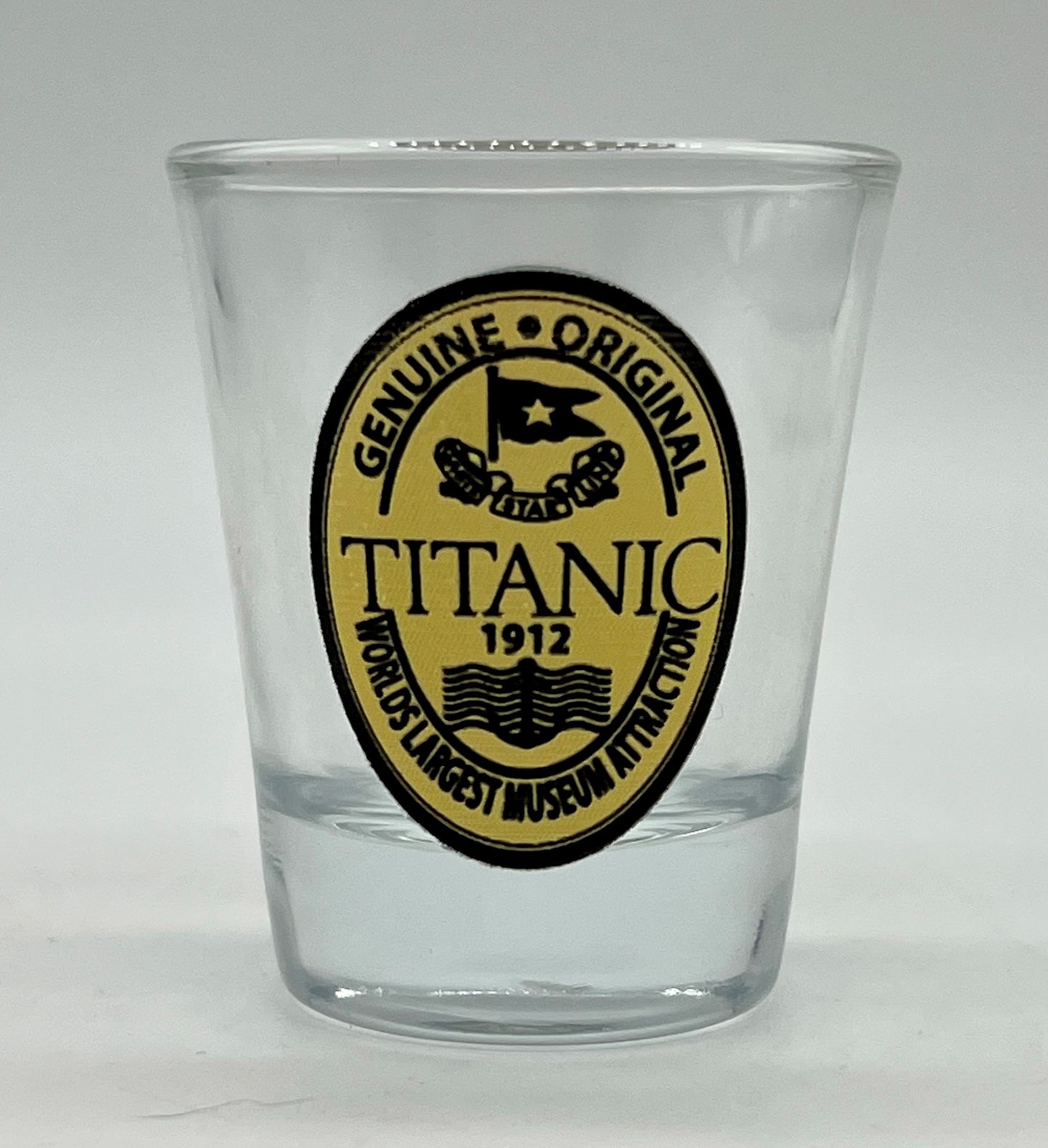 Titanic Original Label Shot Glass