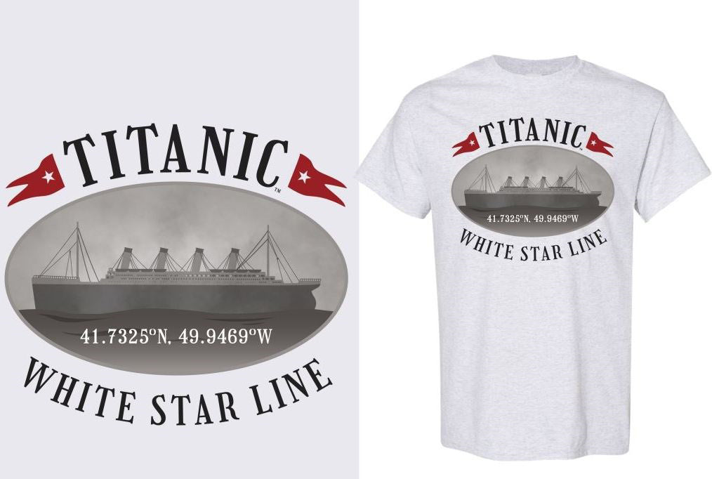 Titanic Oval Coordinates Youth T-Shirt
