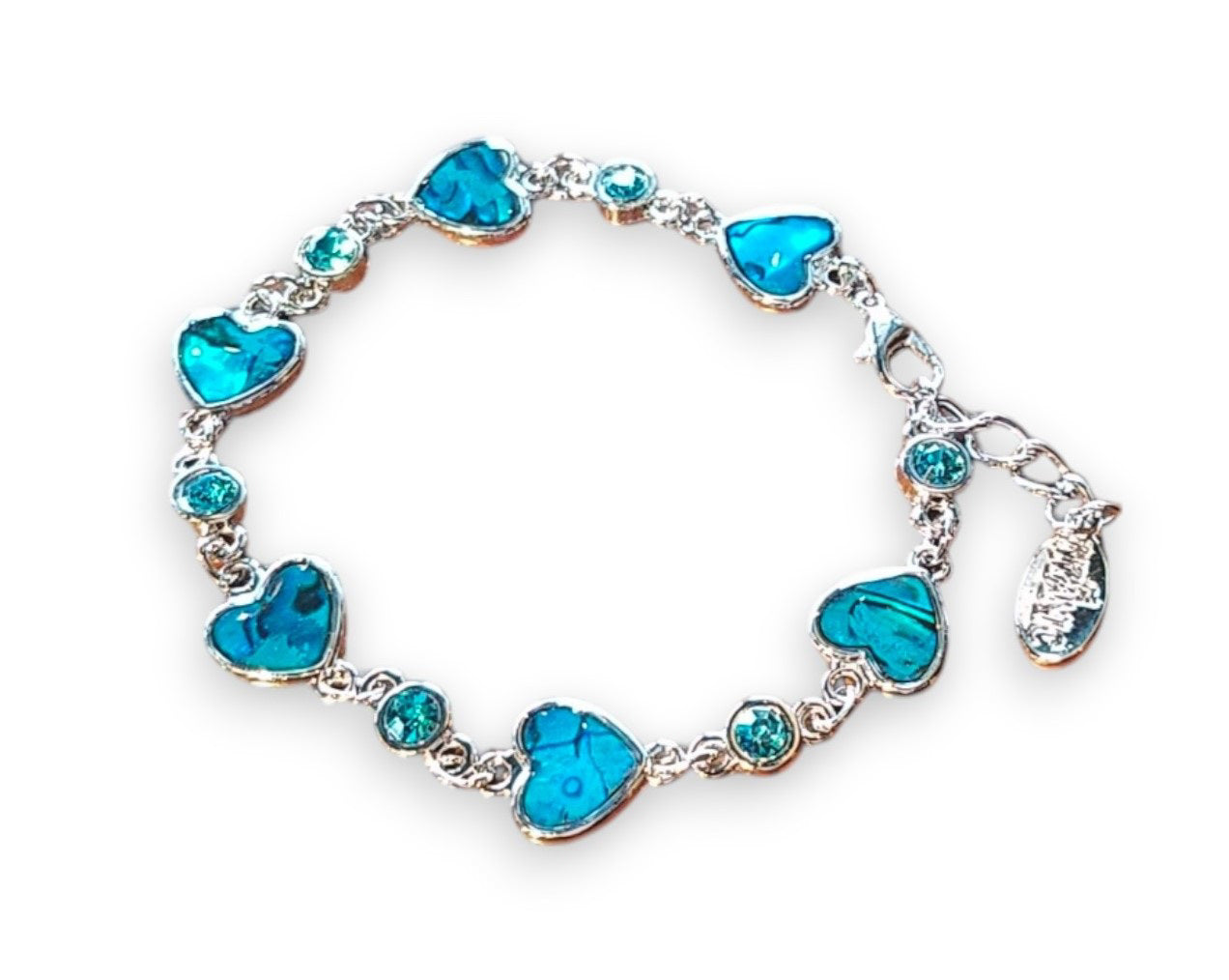 Paua Hearts Bracelet