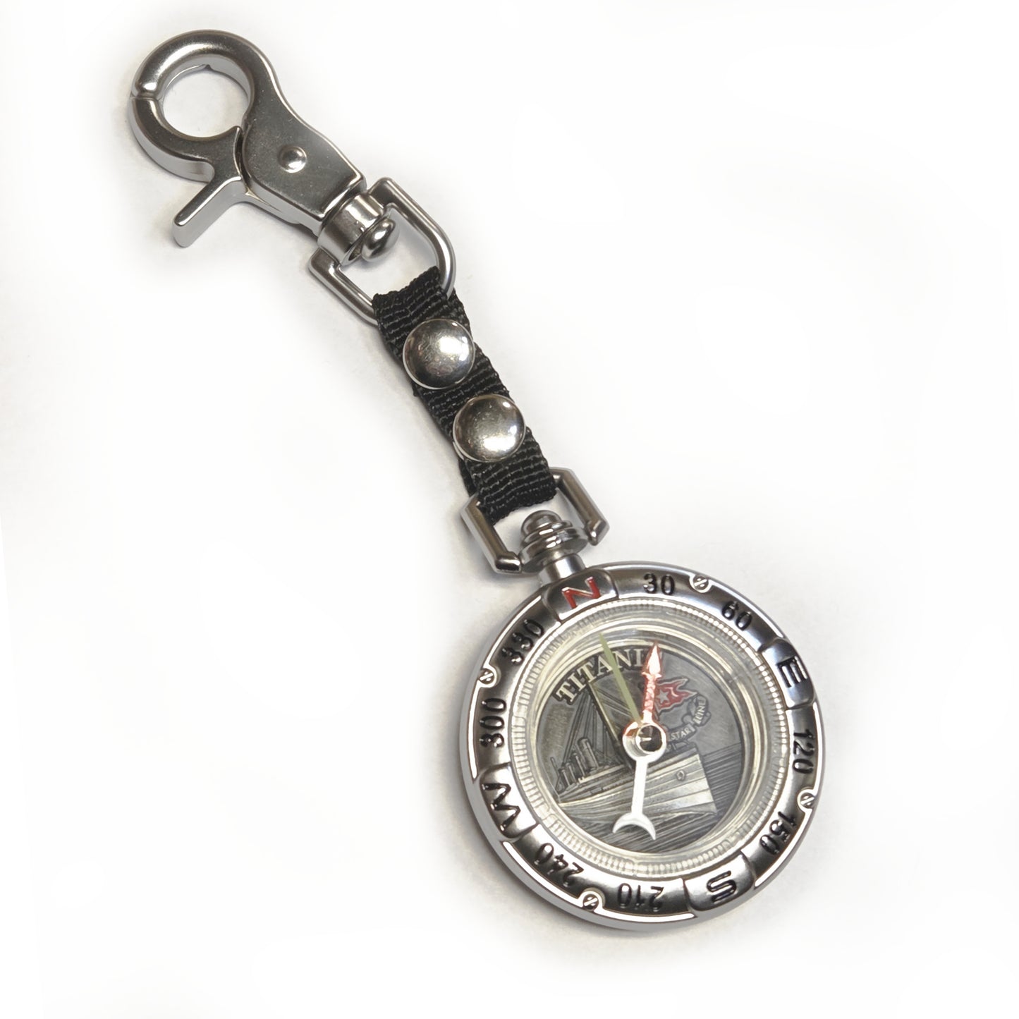 Titanic Pewter Compass Clip