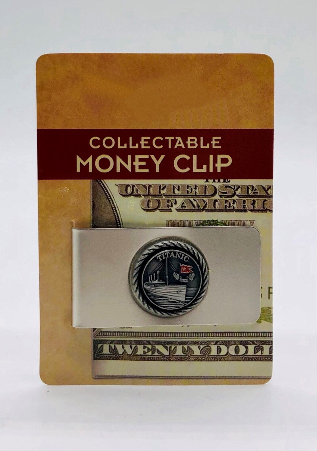 Pewter Titanic Money Clip