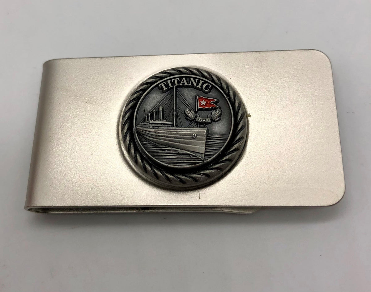 Pewter Titanic Money Clip