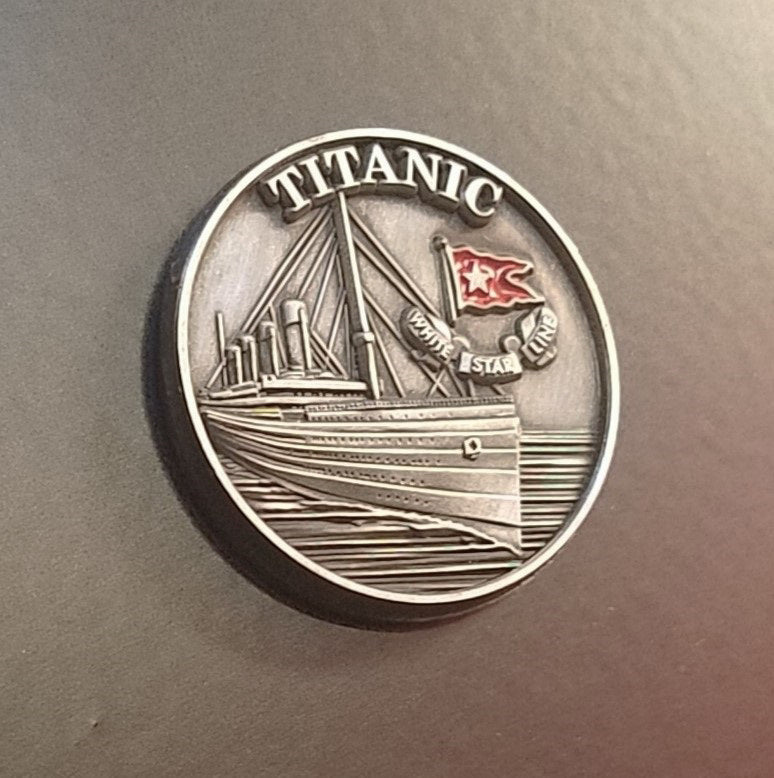 Titanic Pewter Emblem Mini Magnet