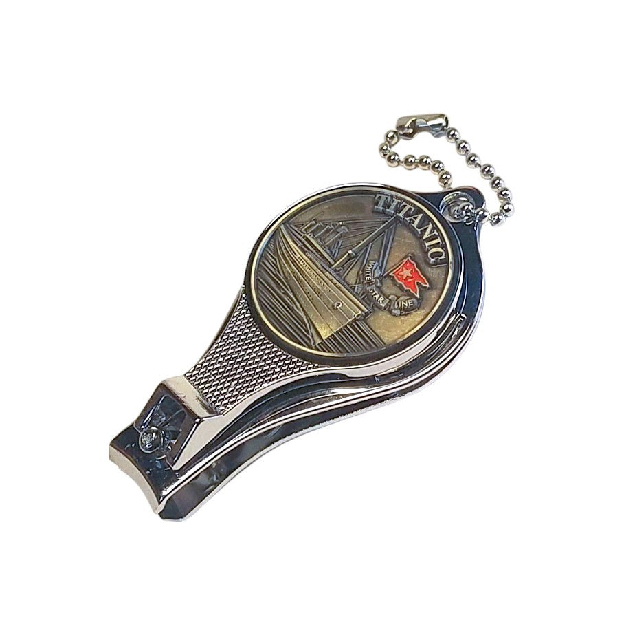 Titanic Pewter Emblem Nail Clippers and Bottle Opener