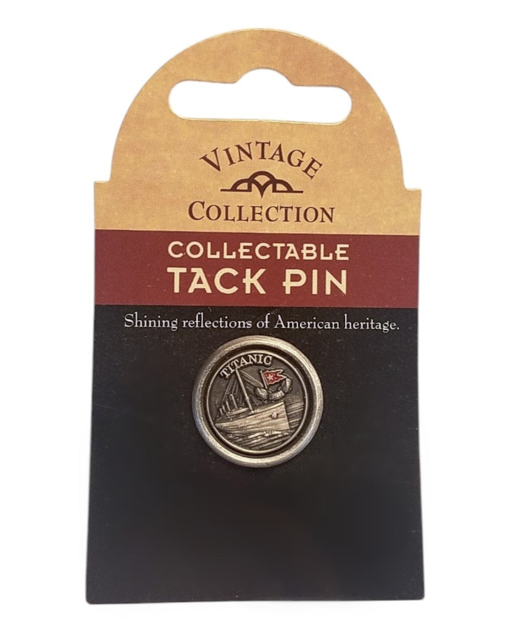 Titanic Pewter Emblem Tack Pin
