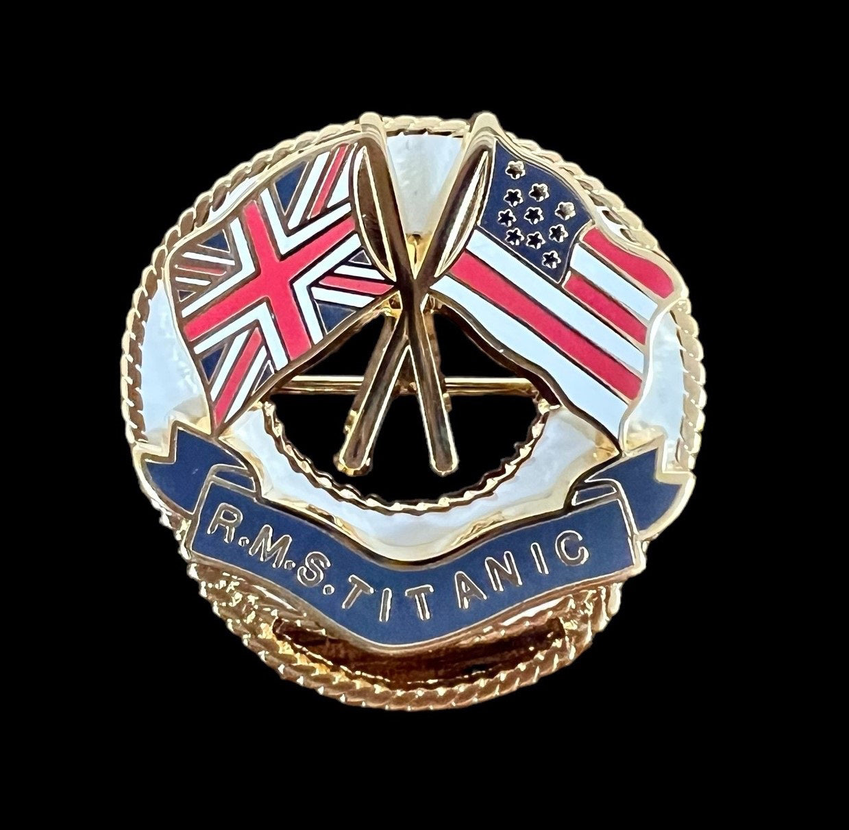 Titanic Gold Officer Lapel Pin