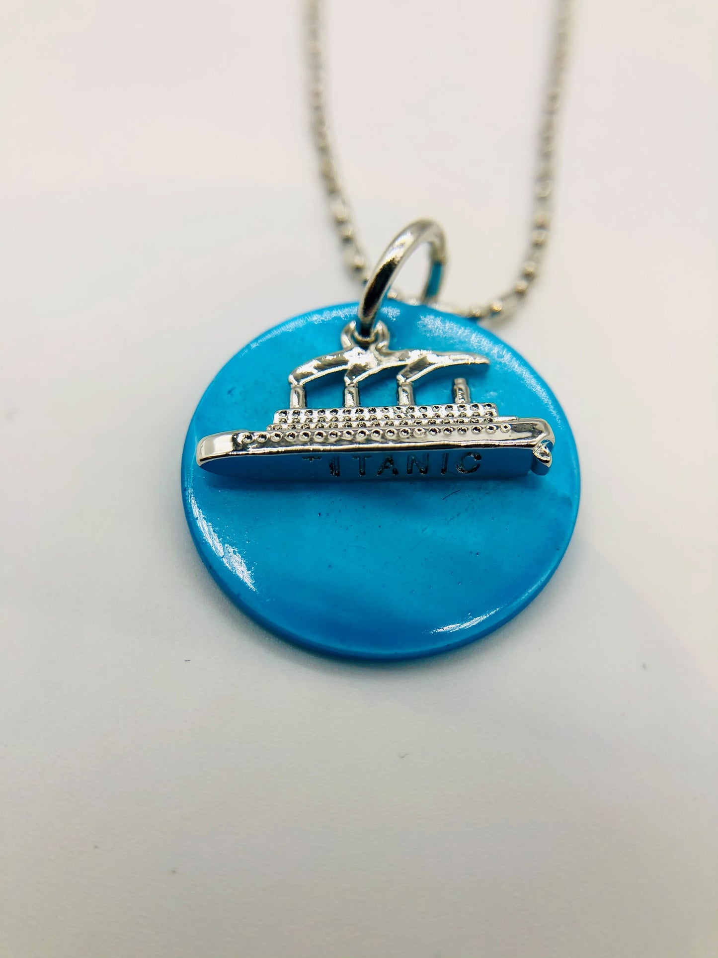 Titanic Smokestack Charm Necklace