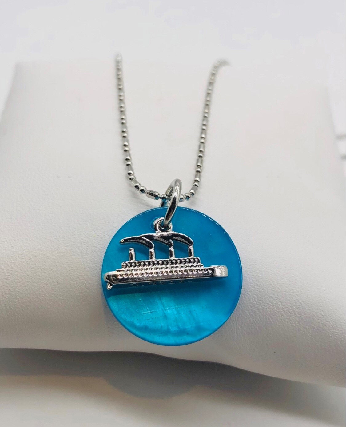 Titanic Smokestack Charm Necklace