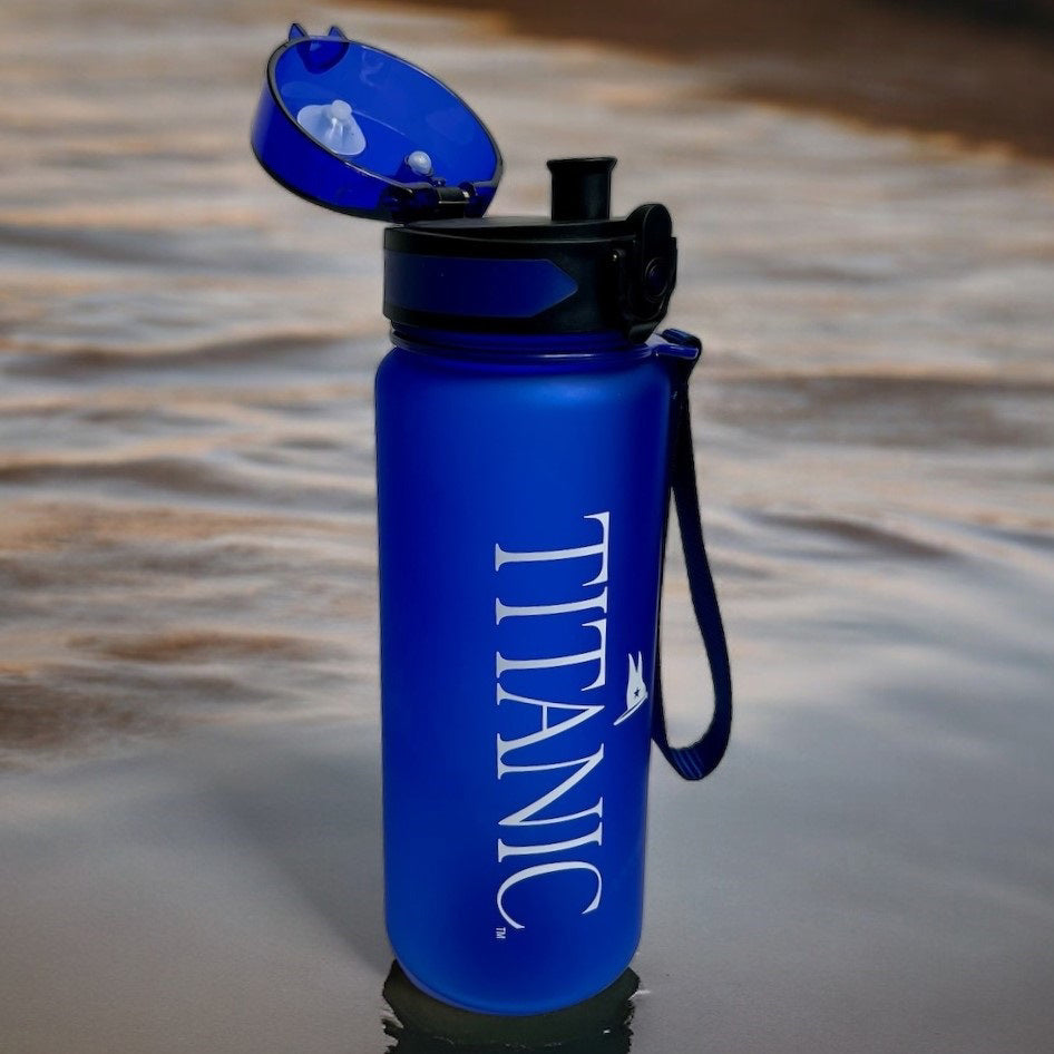 Titanic Midnight Blue Locking Flip-Top Water Bottle