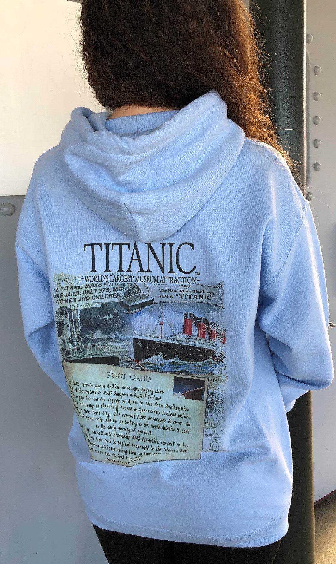 Titanic Vintage Postcard Hoodie