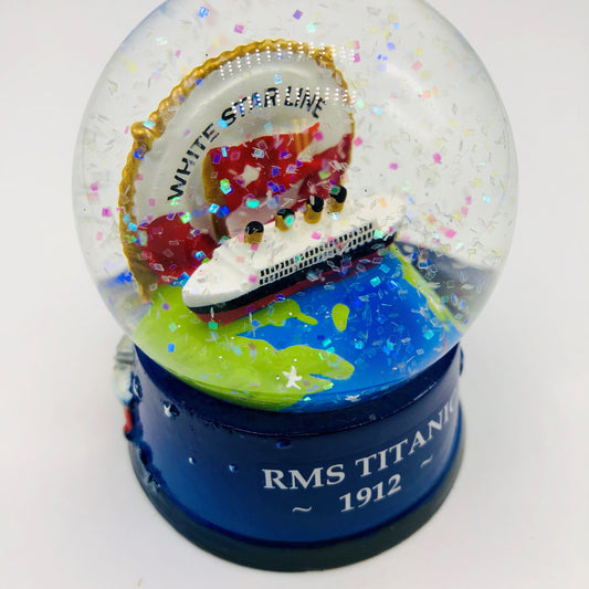 Titanic Life Ring Blue Water Globe