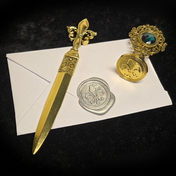 Titanic Feather Quill and Wax Seal Calligraphy Set