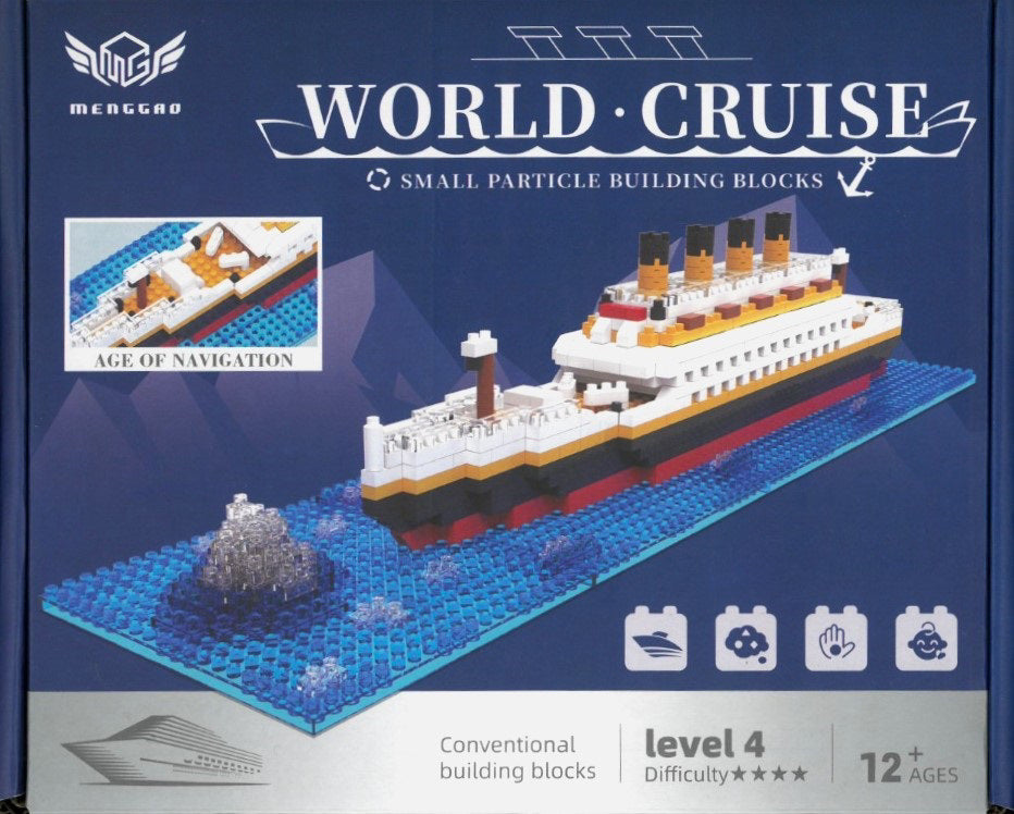 World Cruise Titanic 604 Piece Micro Block Kit