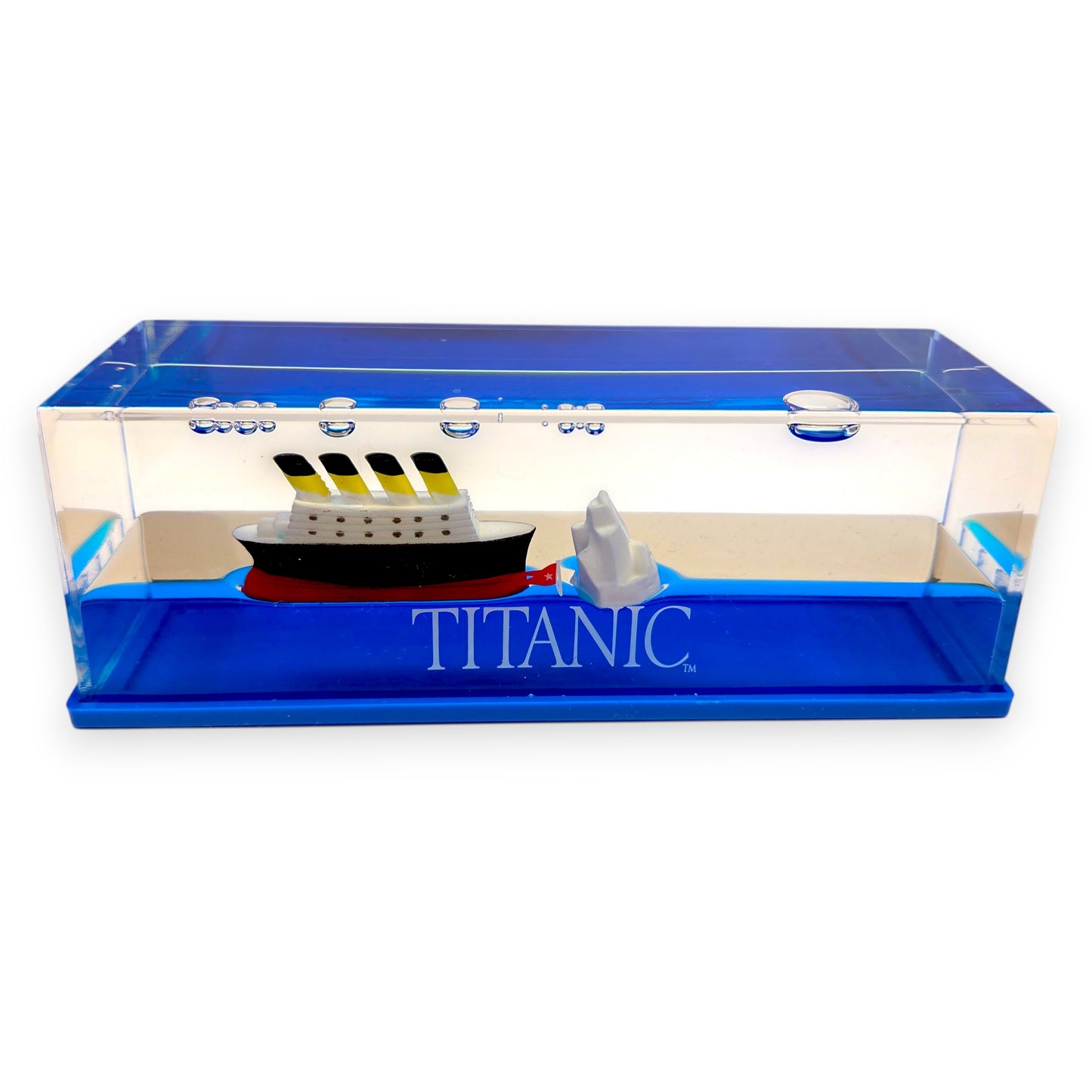 Titanic Wave Paperweight with Iceberg