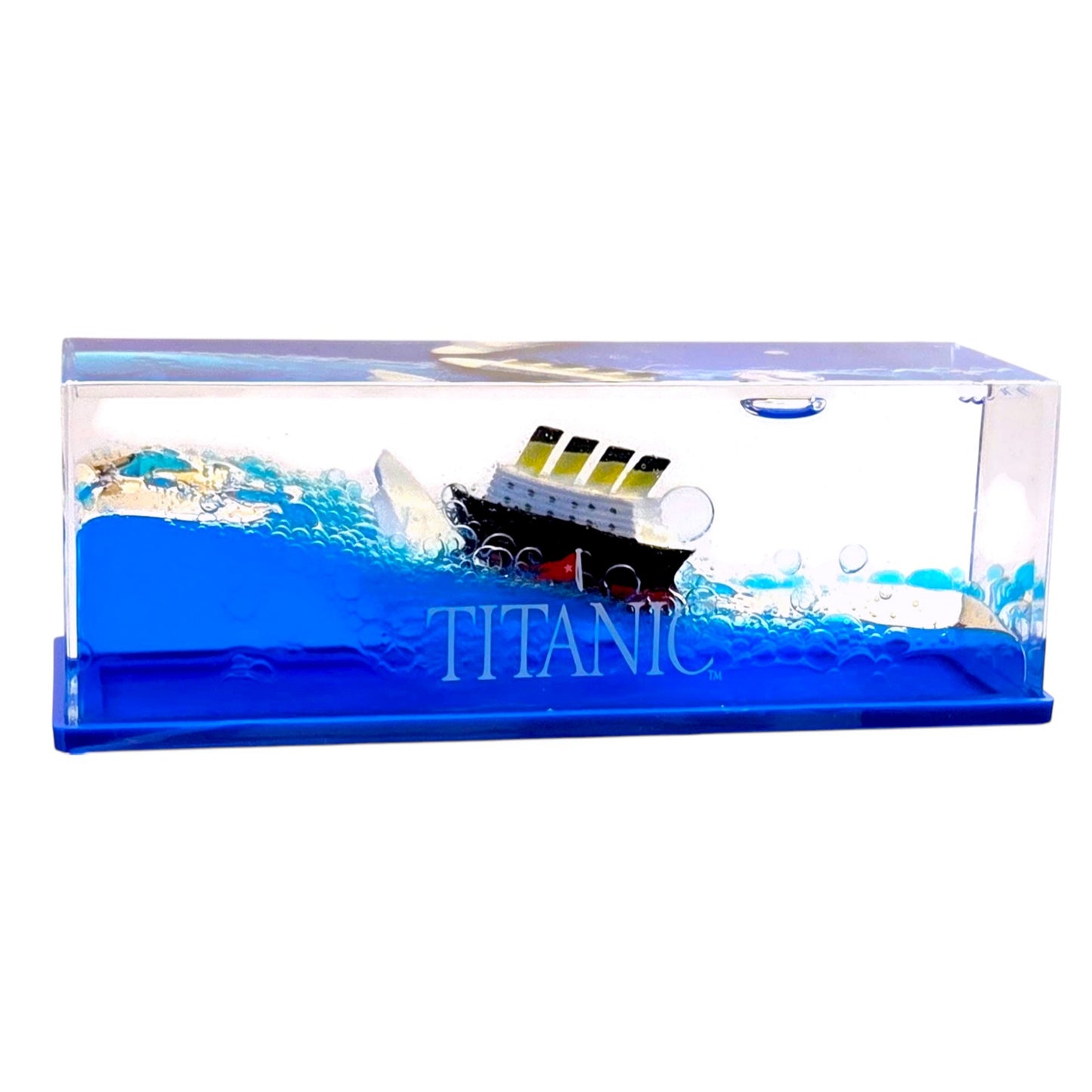 Titanic Wave Paperweight with Iceberg